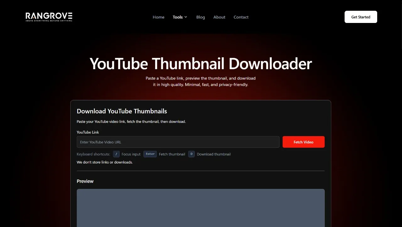 YouTube Thumbnail Preview